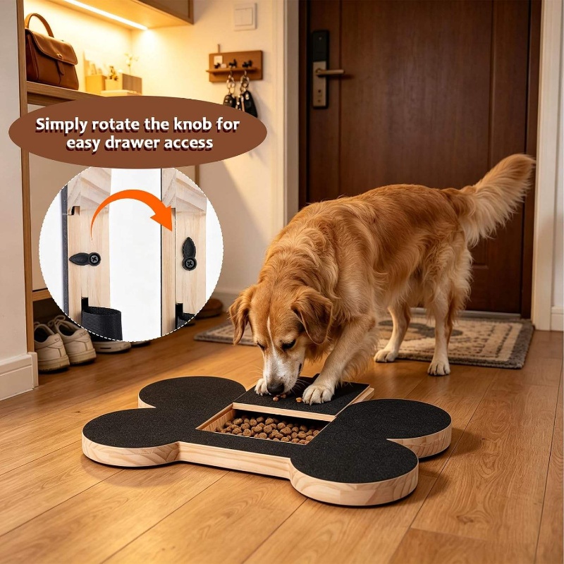 Suction Cup Dog Tug Toy - Деревянная когтеточка для собак с встроенным
