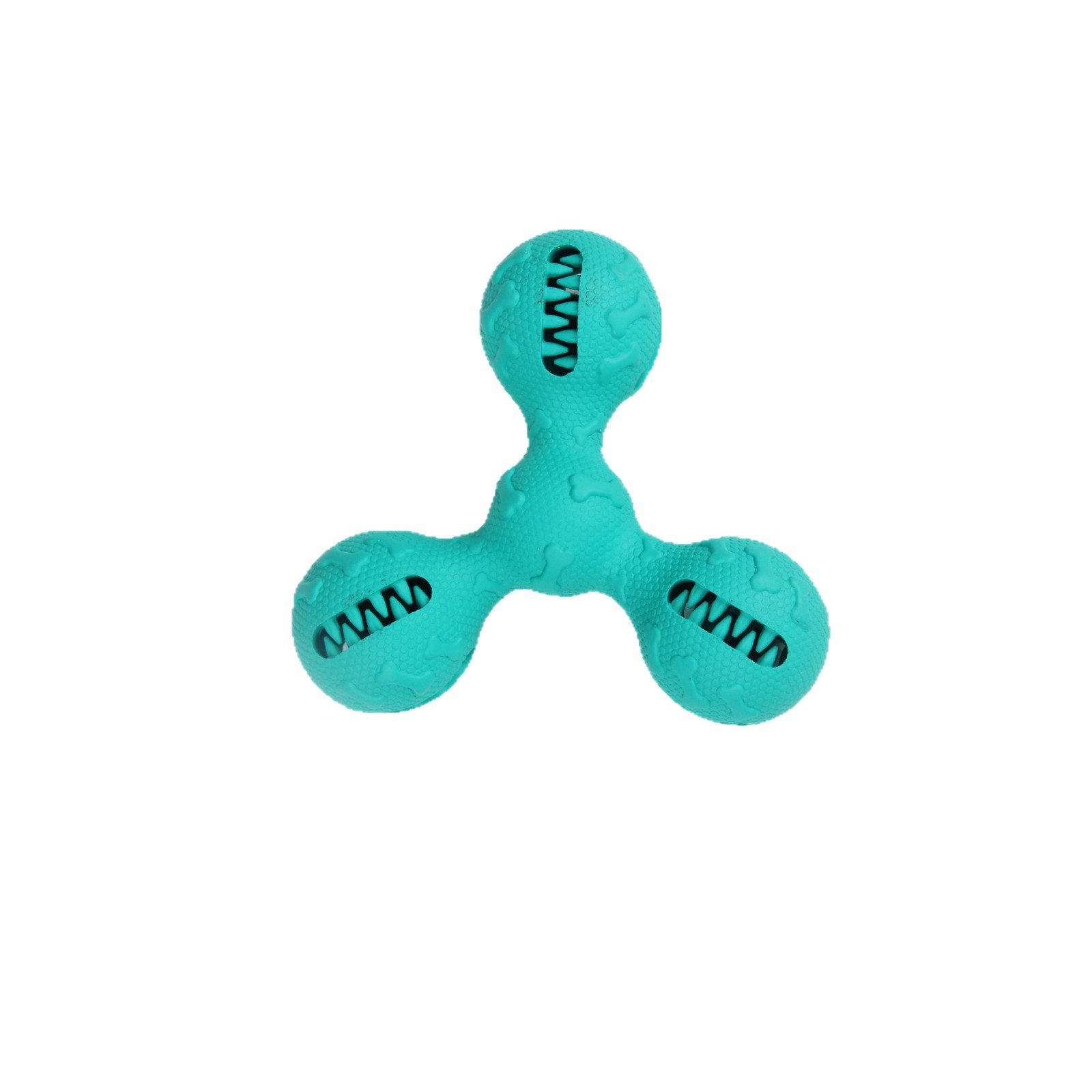 Rubber Treat Dispensing Dog Toy - Резиновый мяч-диспенсер для лакомств, интерактивная обучающая