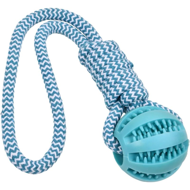 Indestructible Dog Chew Toy - Мяч Volumoon на веревке - неразрушимая