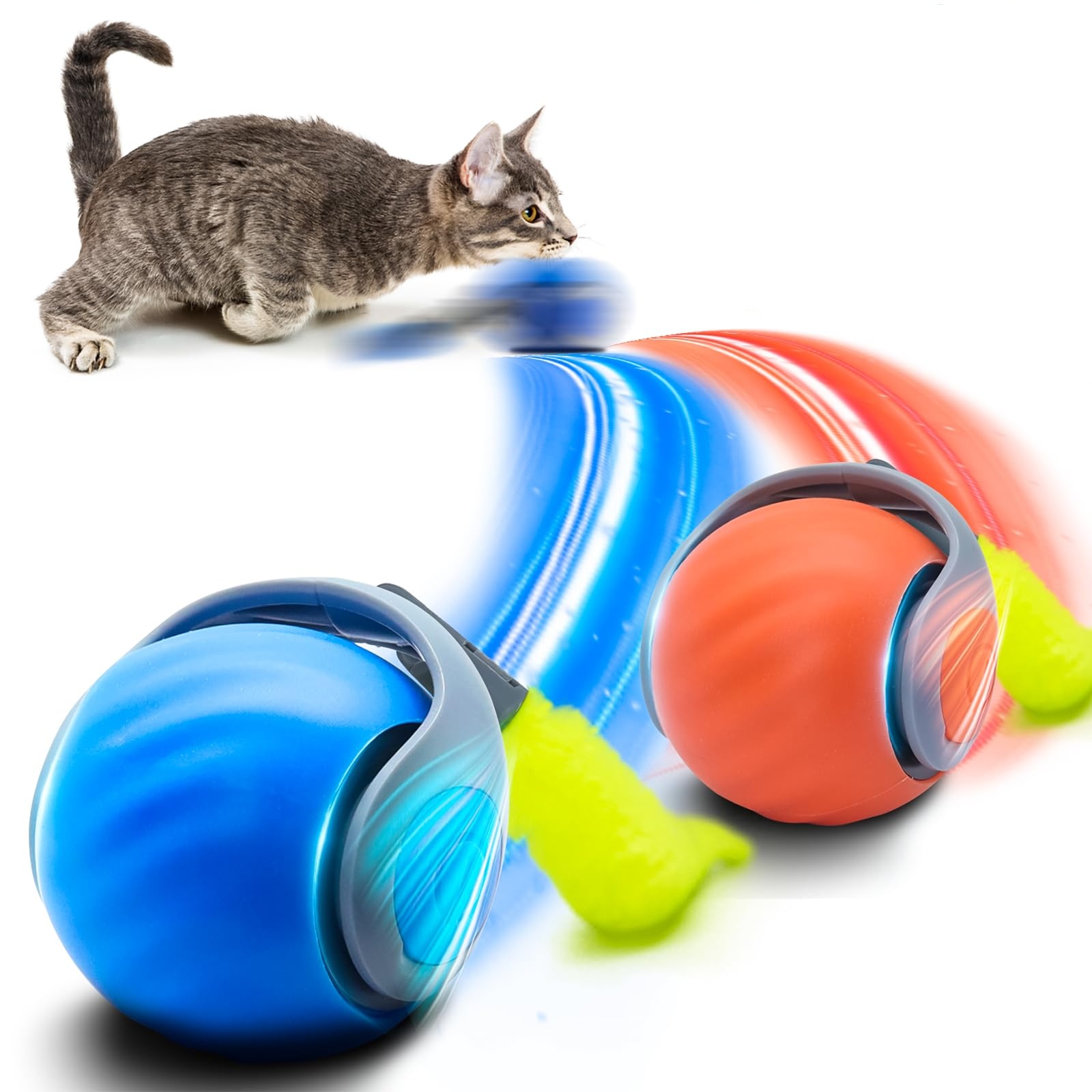Automatic Moving Dog Ball - Интерактивный мяч для кошек, игрушки, автоматический