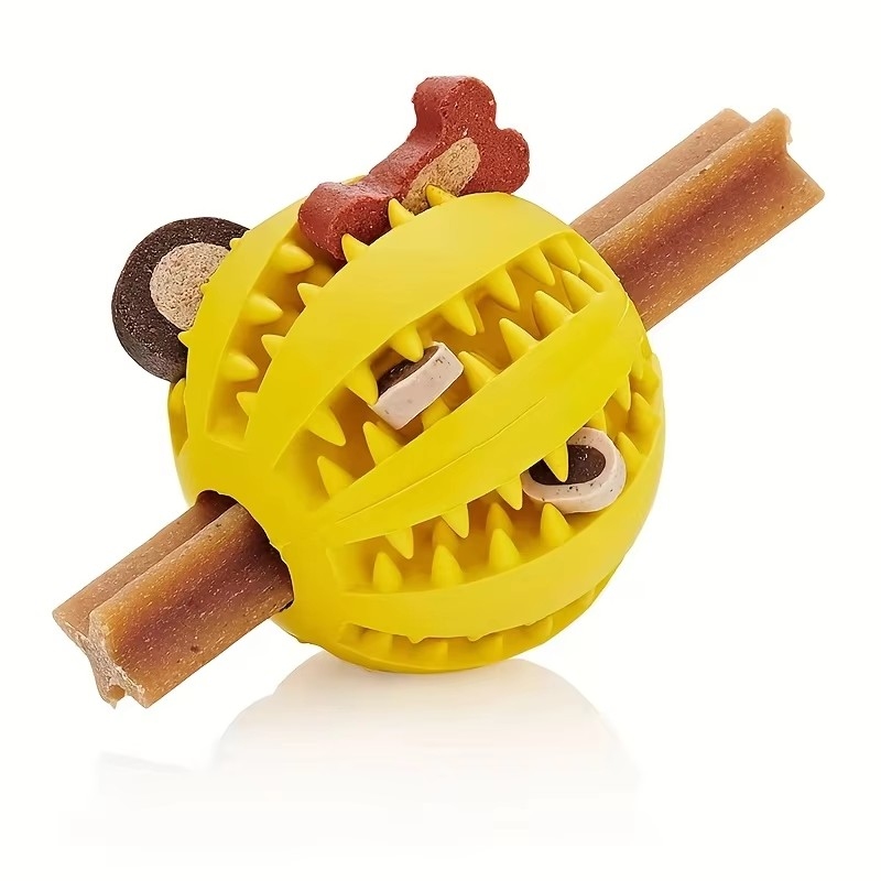 Indestructible Dog Chew Toy - 1/2 шт. Интерактивные резиновые мячи для