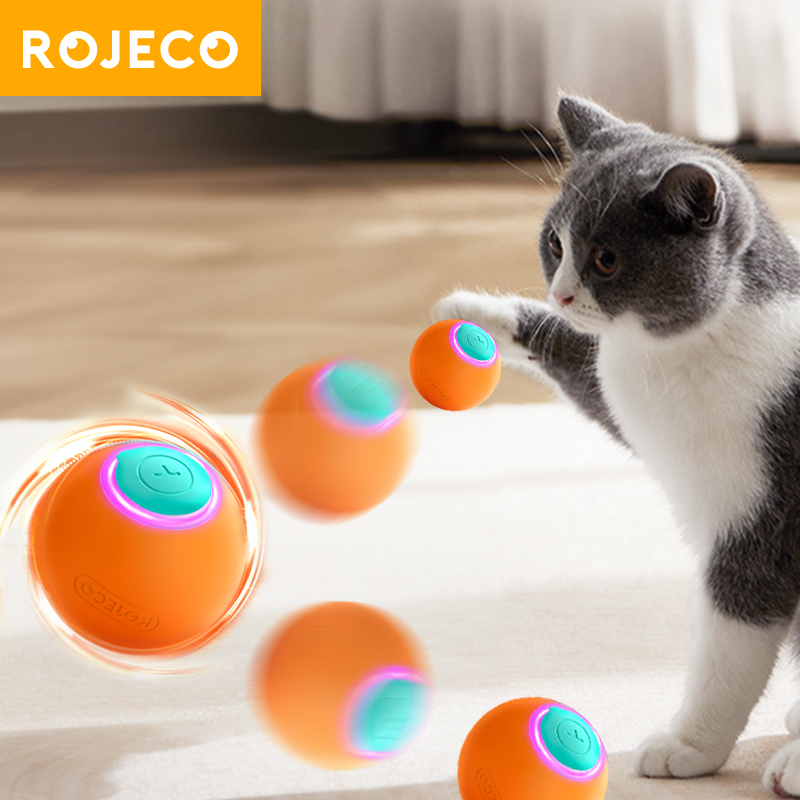 ROJECO игрушки для кошек умный – обзор и цена Automatic Moving Dog Ball