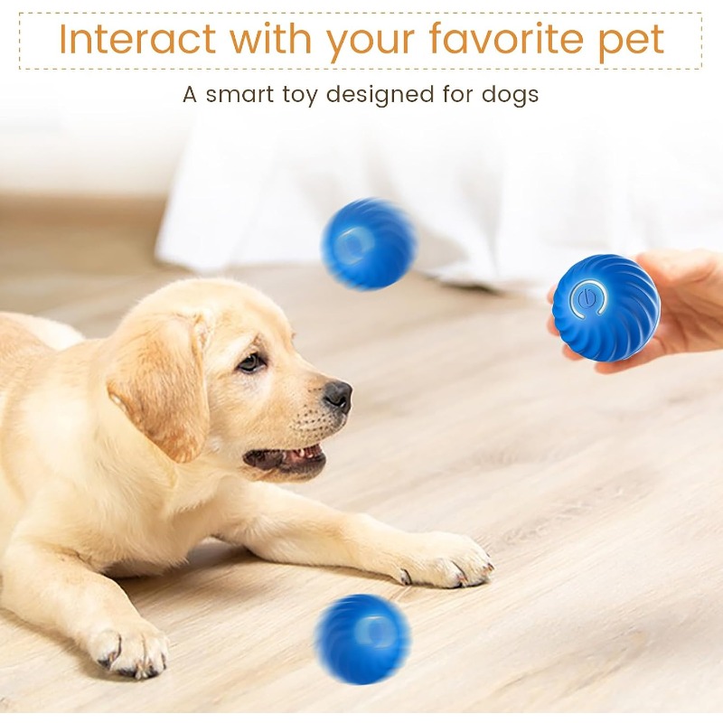 Интерактивный мяч-игрушка для  – обзор и цена Automatic Moving Dog Ball