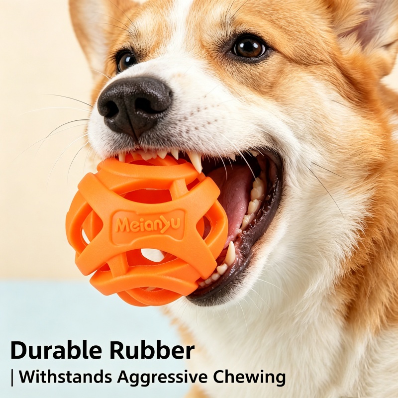 Неразрушимый резиновый мяч для – обзор и цена Indestructible Dog Chew Toy