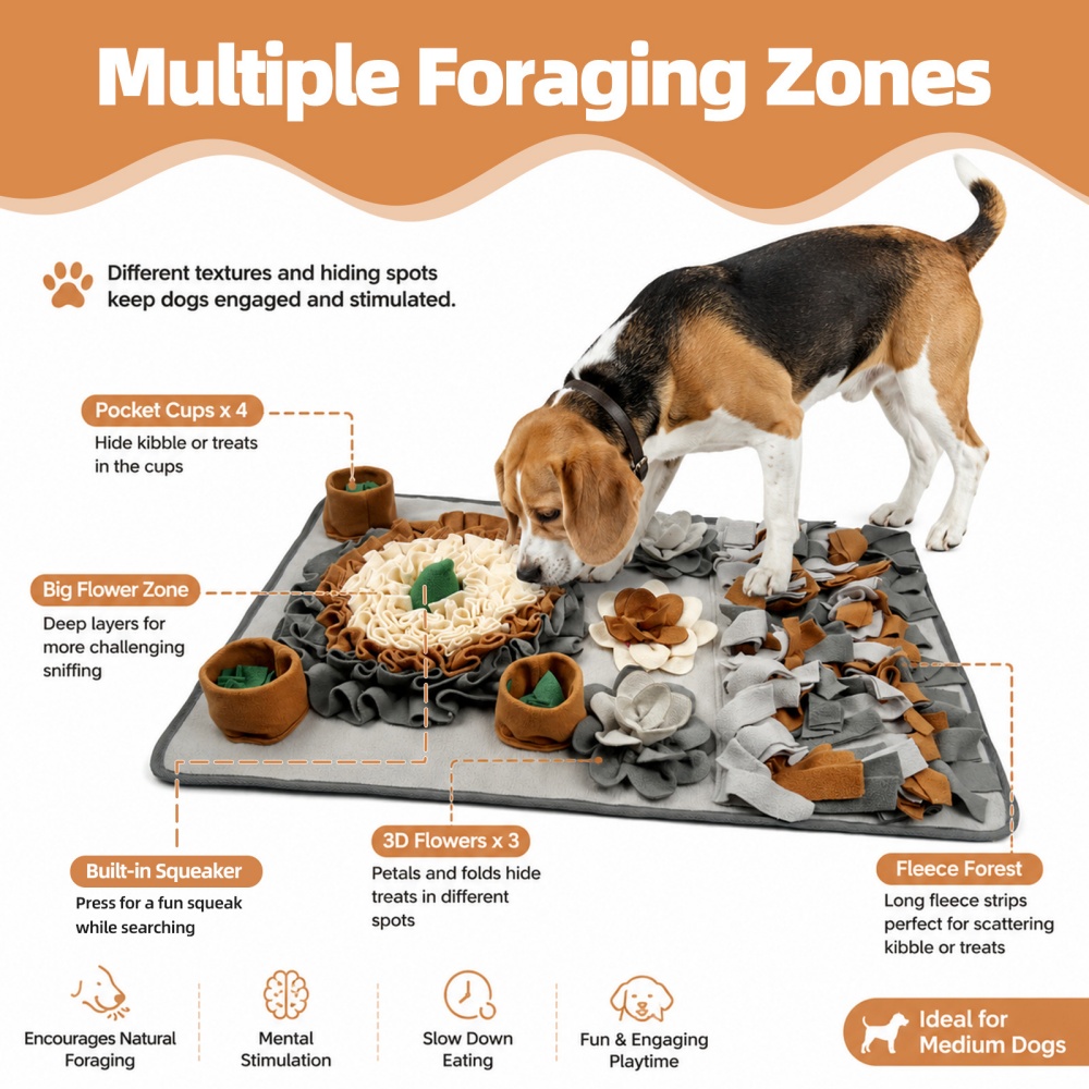 Многослойный коврик-назоводка  – обзор и цена Snuffle Mat For Dogs