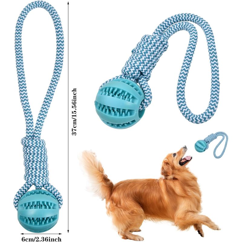 Мяч Volumoon на веревке - нера – обзор и цена Indestructible Dog Chew Toy