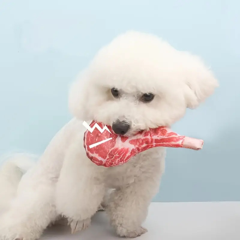 Игрушка для собак в виде стейк – обзор и цена Teeth Cleaning Dog Chew Bone