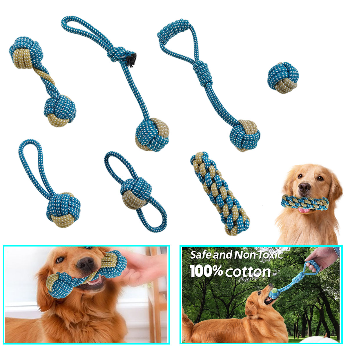 Новинка, 7 шт., жевательная ве – обзор и цена Teeth Cleaning Dog Chew Bone