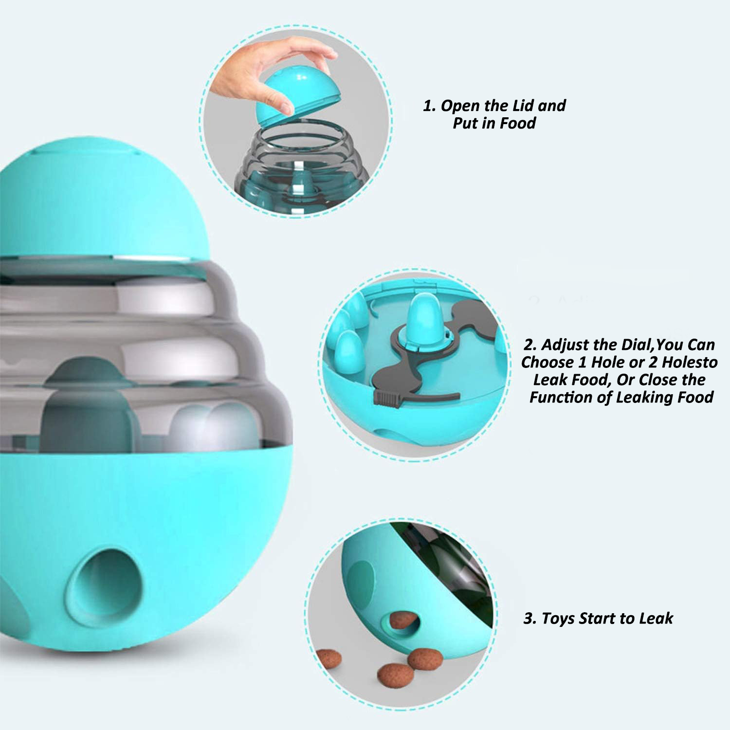 Интерактивный дозатор еды для  – обзор и цена Dog Puzzle Feeder Toy