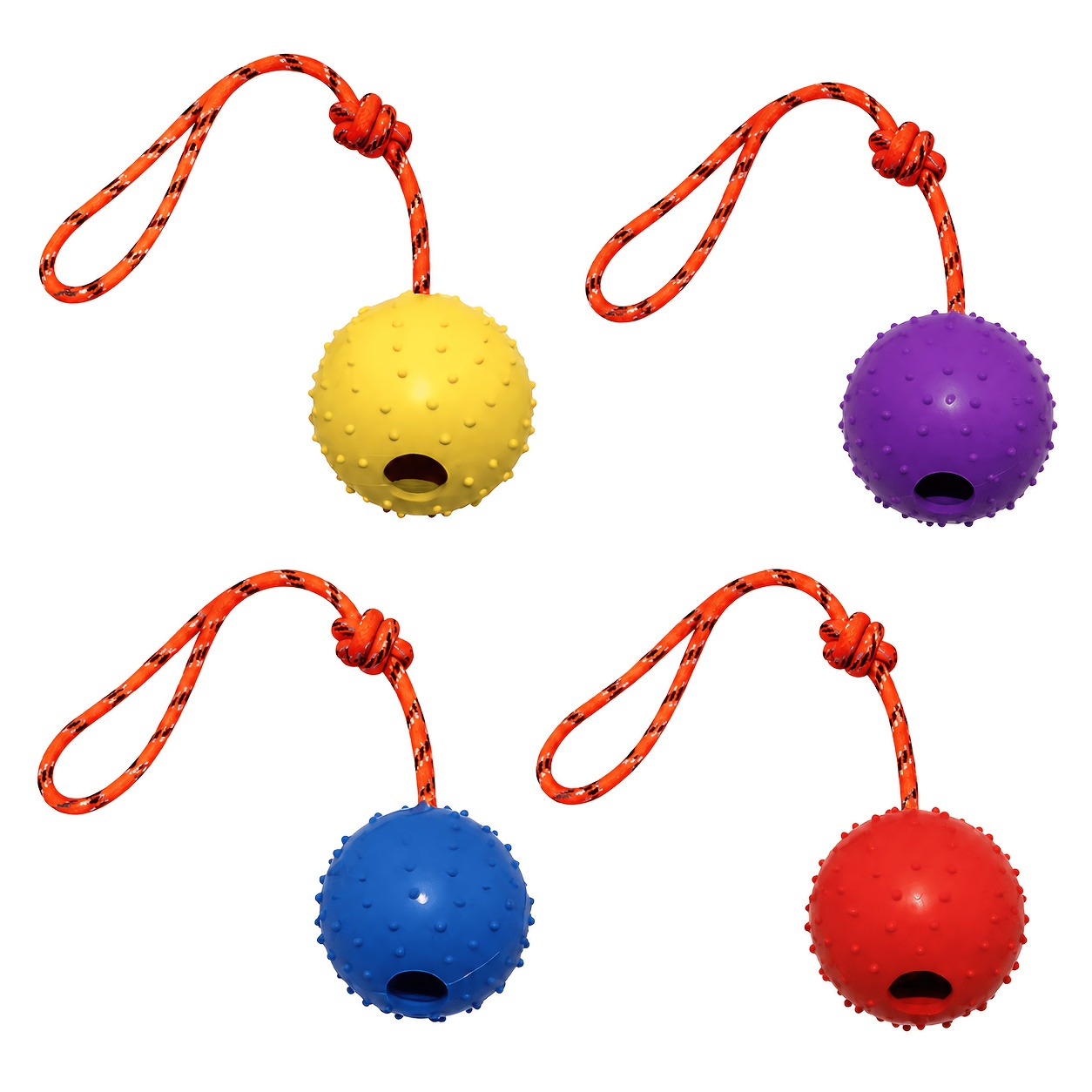Набор из 2 прочных резиновых м – обзор и цена Dog Rope Toy Aggressive Chewers