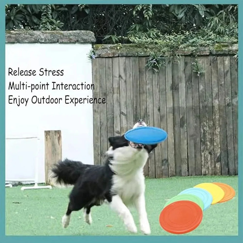 Силиконовая летающая тарелка,  – обзор и цена Flying Disc Dog Training Toy